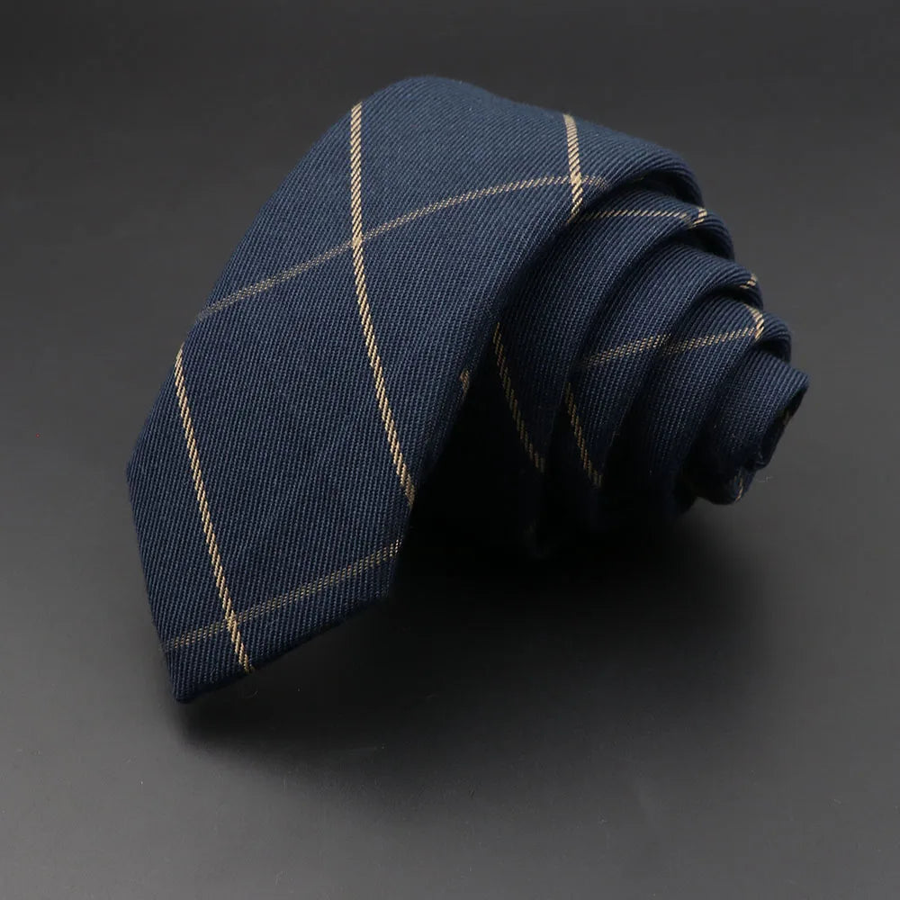 Mens Ties 6cm Classic Cotton Handmade