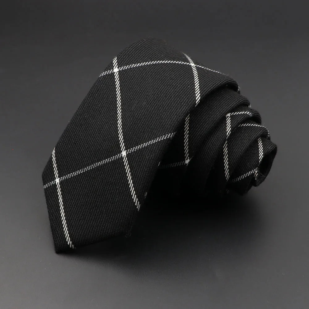 Mens Ties 6cm Classic Cotton Handmade