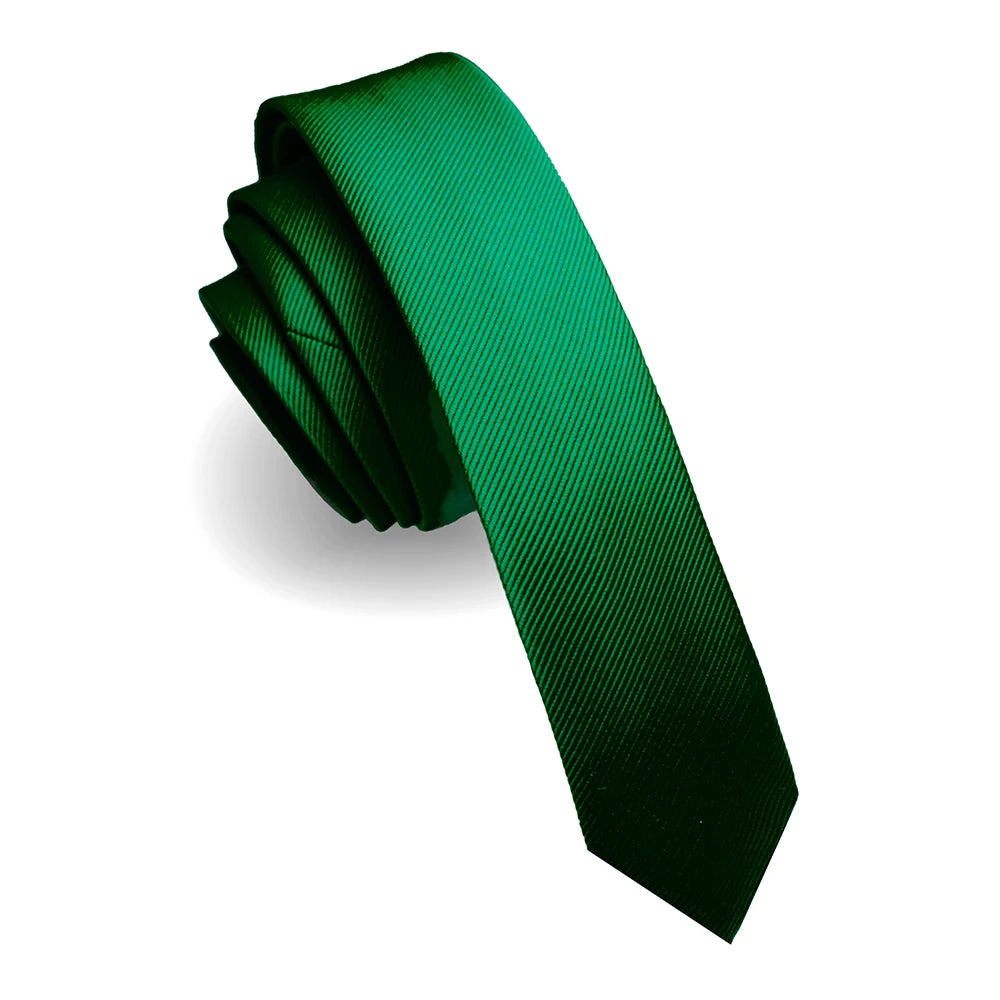 Fashion Casual 4cm Slim Silk Tie Solid Color