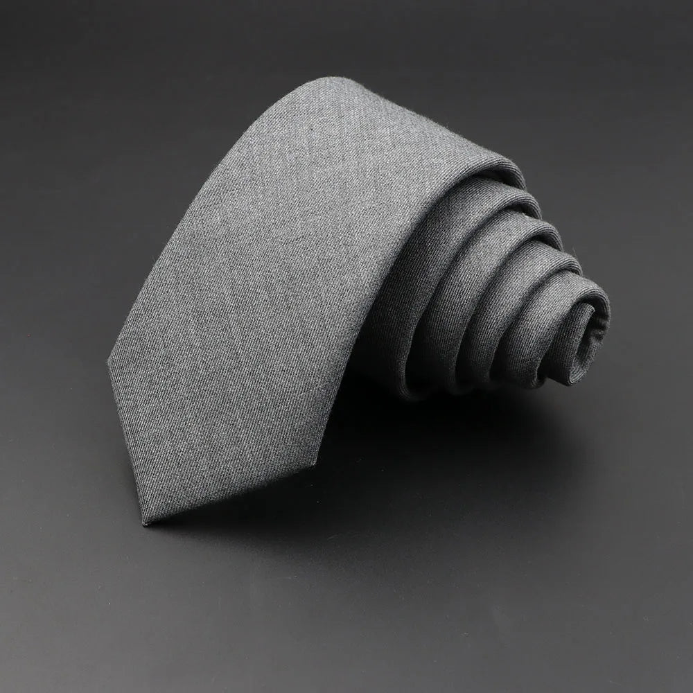 Mens Ties 6cm Classic Cotton Handmade