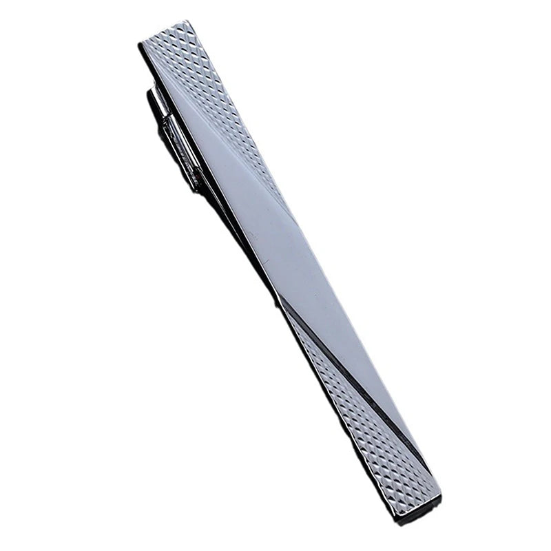 New Metal Gold Color Tie Clip With Chain
