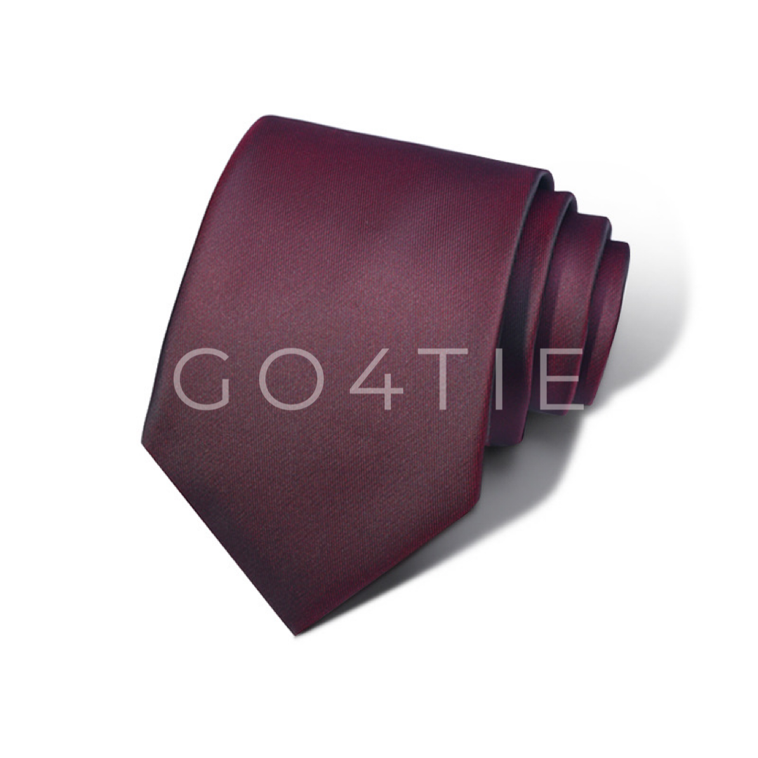 Premium Solid Maroon Tie - Modern 8cm