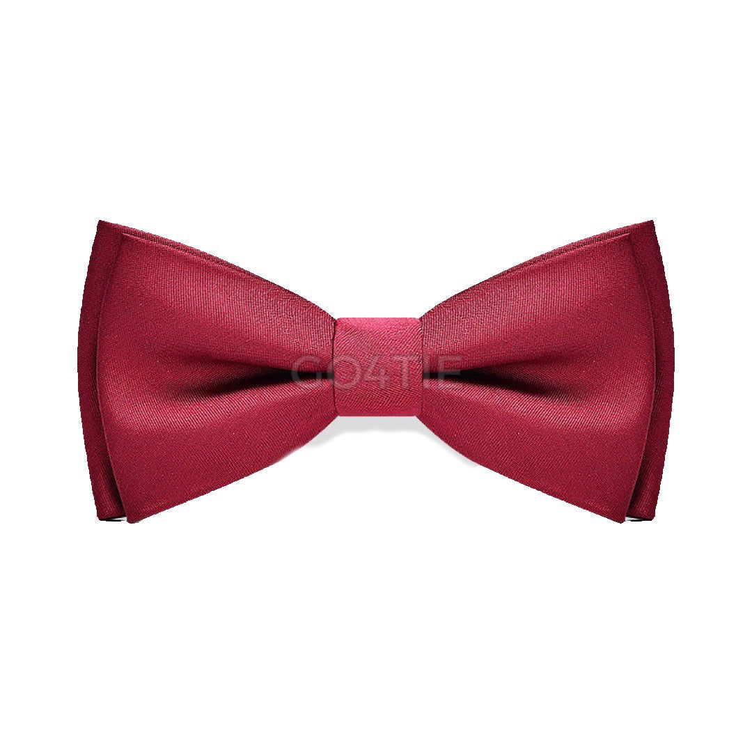 Classic Solid Red Bow Tie