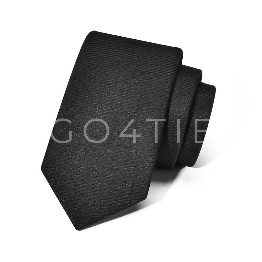 Black Onyx -6cm Luxury Slim Tie