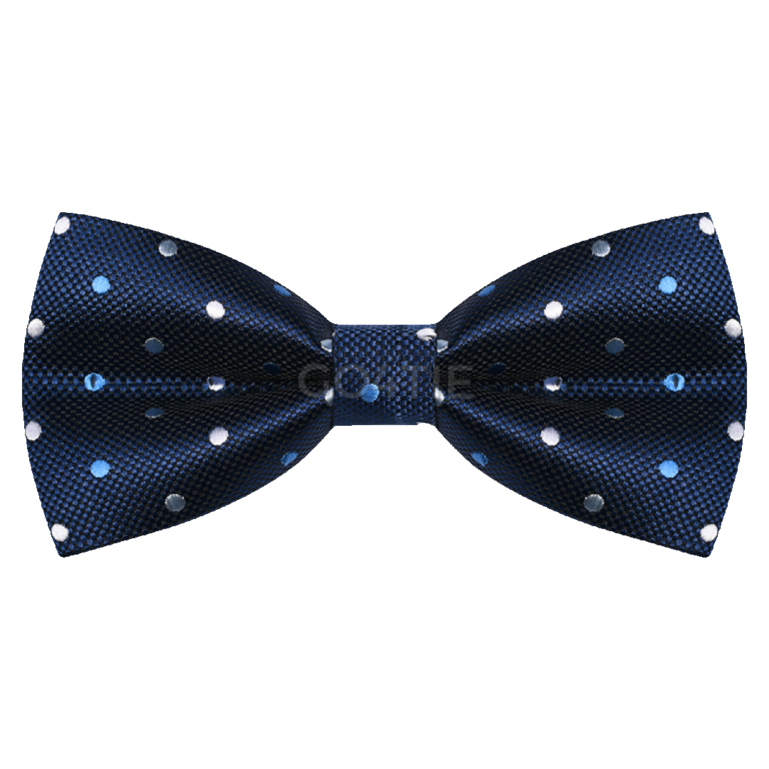 Royal Night Blue Dot Bow Tie