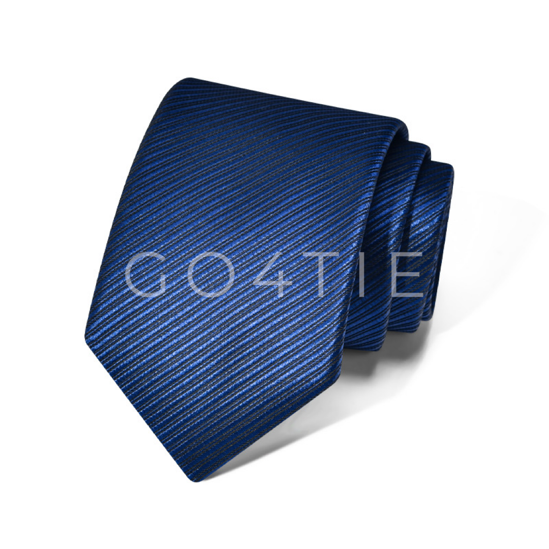 Midnight Lines - 6cm Textured Navy Tie
