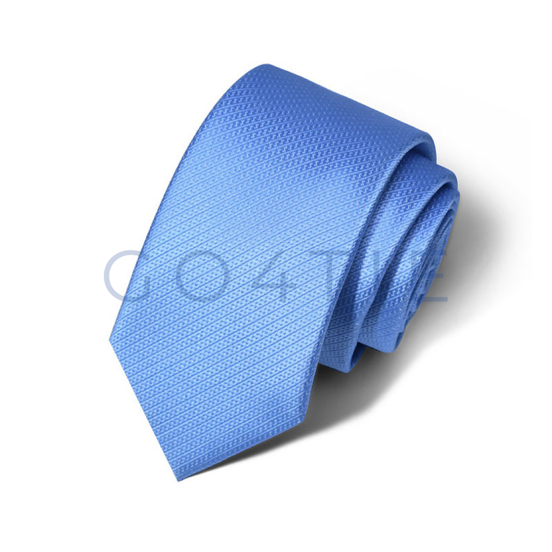 Ice Thread Blue - 6cm Textured Tie