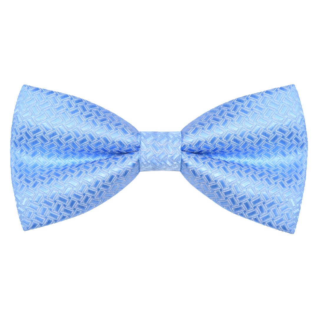 Sky Blue Satin Bow Tie