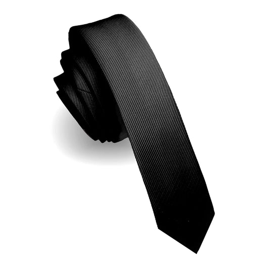 Fashion Casual 4cm Slim Silk Tie Solid Color