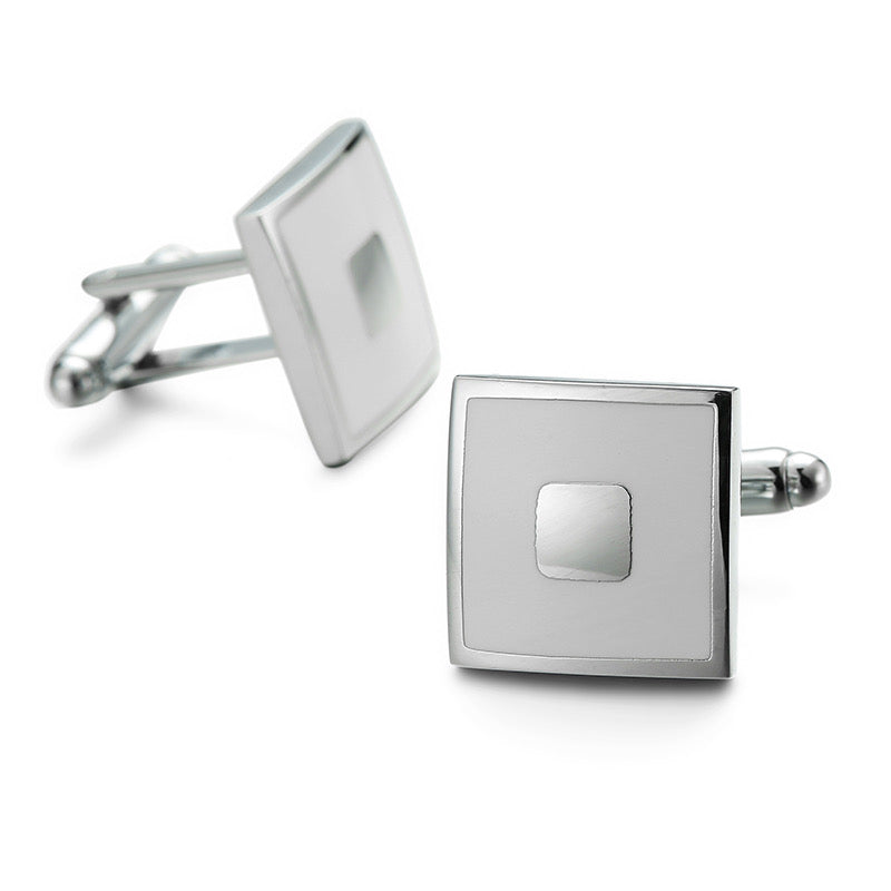 Elegant silver cufflinks | Perfect for formal & Business wear